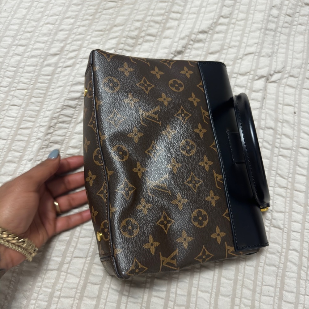 Luxury Brown and Black Designer Handbag